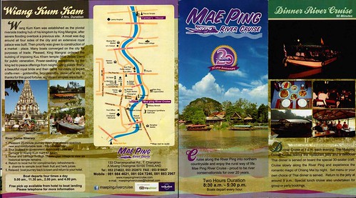 Brochure Mae Ping River Cruise Chiang Mai Thailand 1