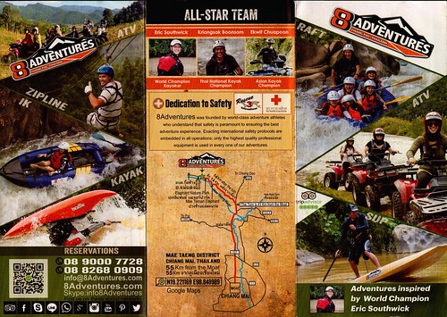 Brochure 8 Adventures Whitewater Rafting Chiang Mai Thailand 1