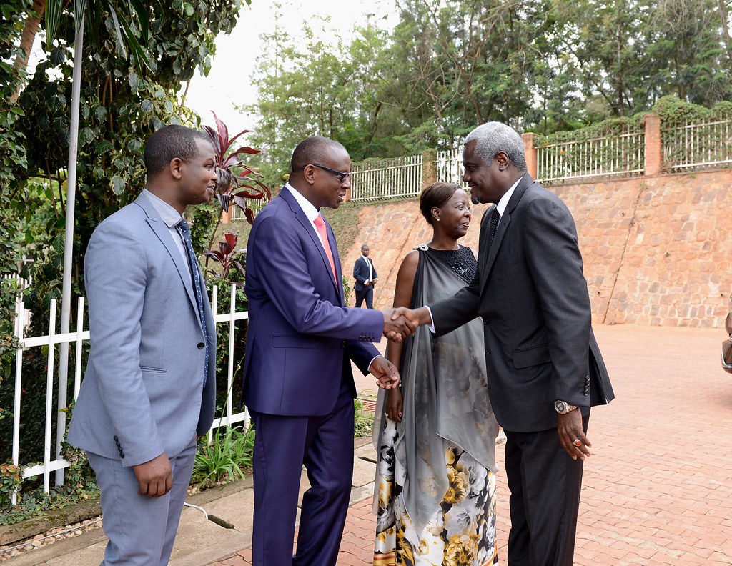 Chairperson of the African Union Commission, Moussa Faki Mahamat, visit to Kigali Genocide Memorial