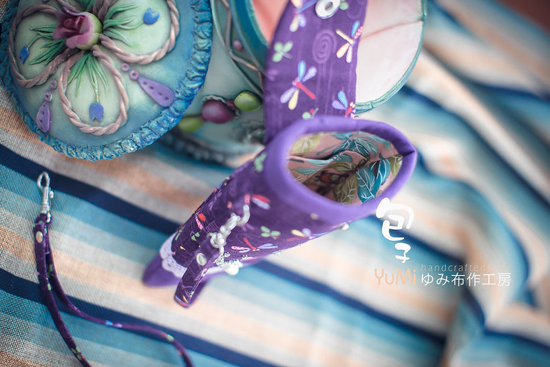 紫色蜻蜓i7手機袋 (5)