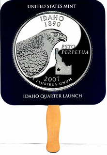 Idaho Quarter Launch souvenir fan front