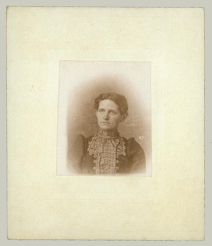 Small mounted portrait of a woman