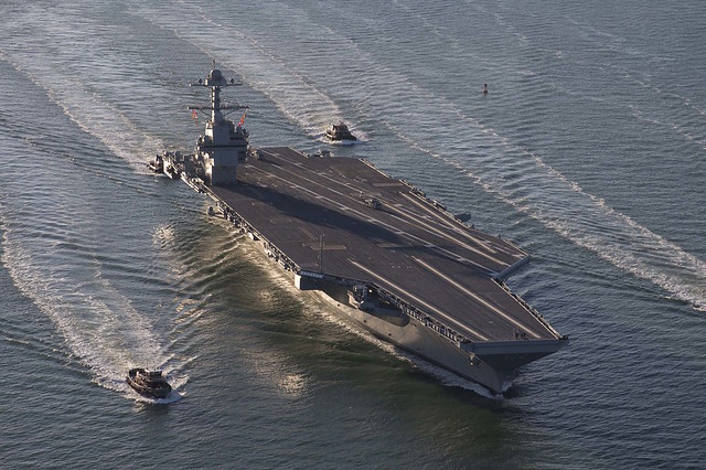 USS Gerald R. Ford heads to sea for first time