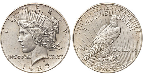 The 1922 Matte Proof Peace Dollar,Scotch On The Rocks Drink