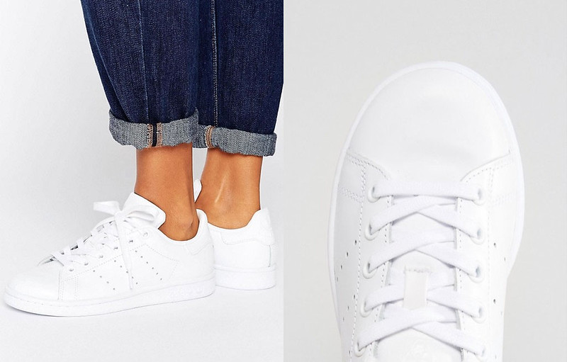 Capsule Wardrobe Pieces - 16 Classic White Sneakers to Shop Adidas Originals All White Stan Smith Trainers