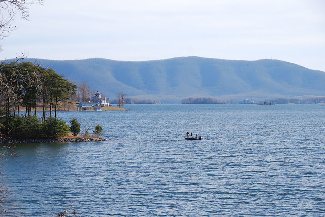 The cold dip in the temperature does not diminish the chance for fishing opportunities on Smith Mountain Lake State Park, Va