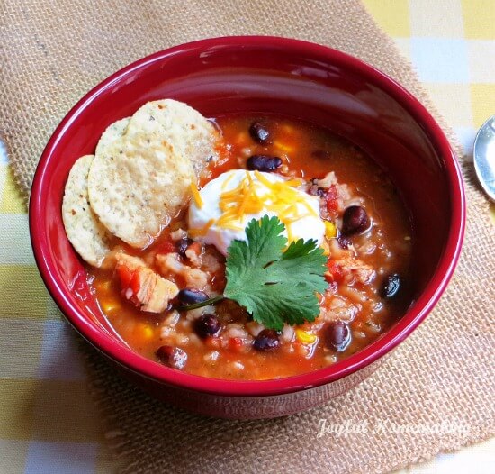 Chicken Black Bean and Sale Soup