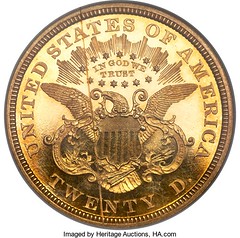 1866 $20 With Motto reverse