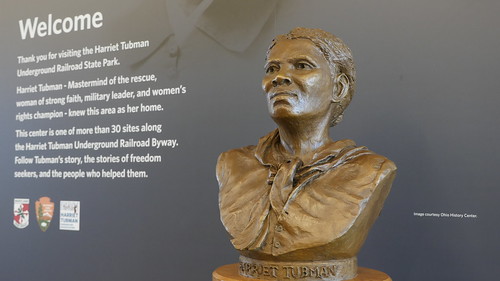 Photo of Harriet Tubman bust at Harriet Tubman Underground Railroad State Park and Visitor Center
