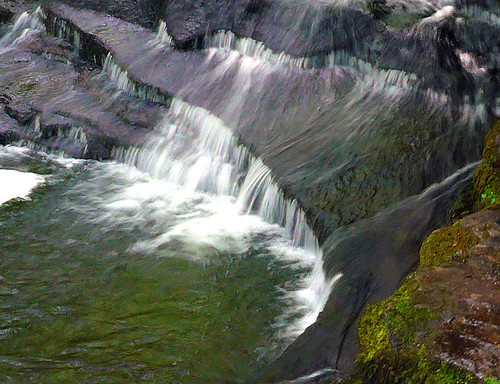 Brecon Falls in Wales Blurred