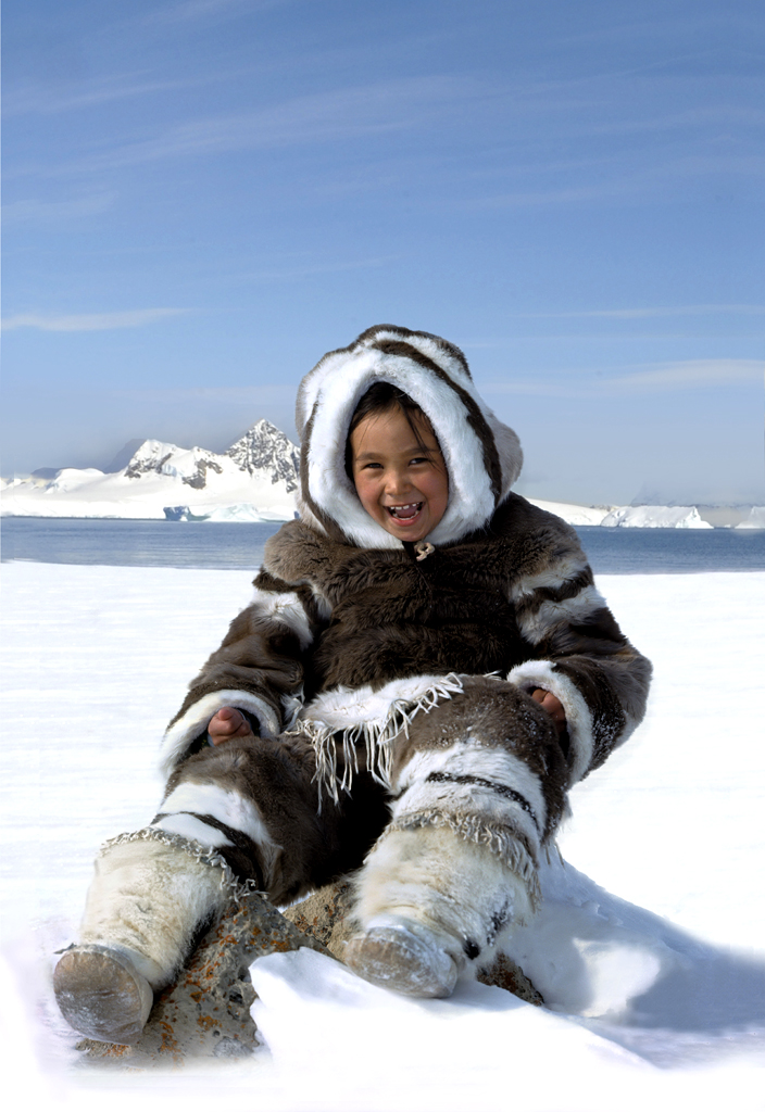 Inuit Child | An Inuit child keeps warm in traditional cloth… | Flickr