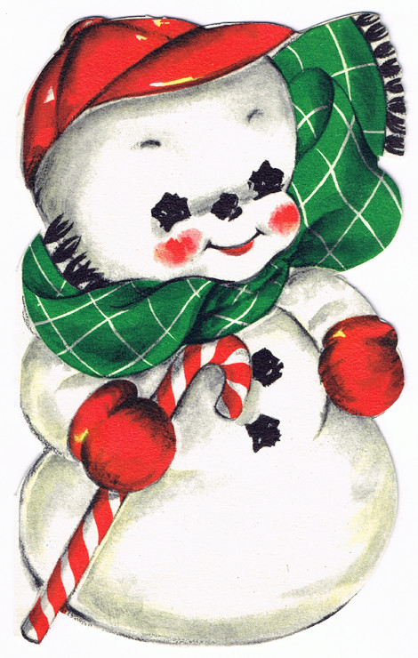 Snowman Boy Christmas card | 1955 Hallmark Christmas card / … | Flickr