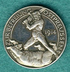1914 German Empire East Prussia Silver Medal obverse