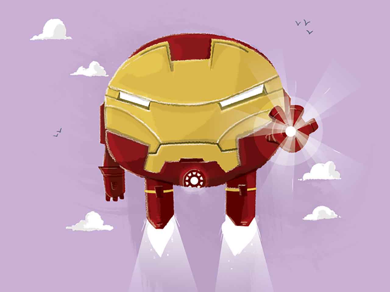 Artist Creates Chubby Superheroes & Villains From Marvel Universe #4: Chubby Iron Man