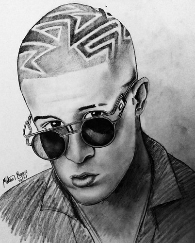 malik zayn draw sketch how to Dibujo Bad Bunny #pr nuevo,. #portrait #retrato #badbunny