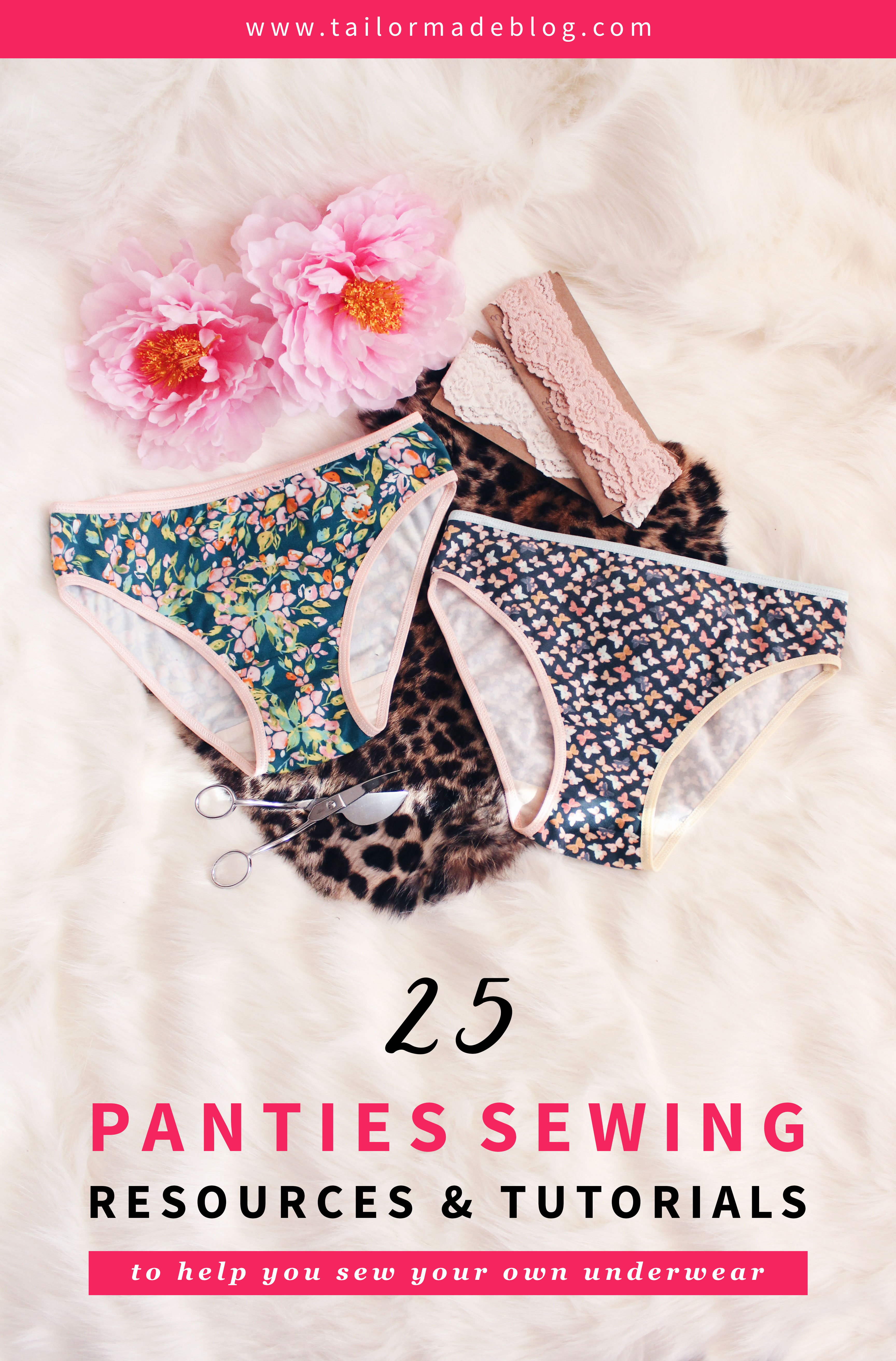 25 panties sewing resources and tutorial to help you sew your own underwear