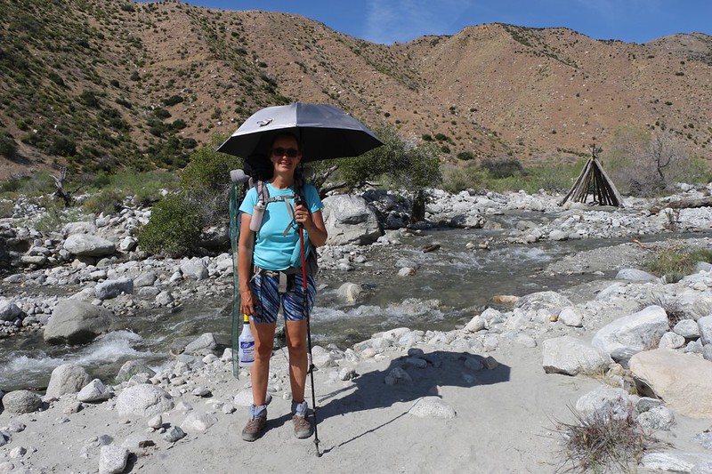 We made it to the Whitewater River by 10am, at mile 220 on the PCT, and we're ready for a long siesta