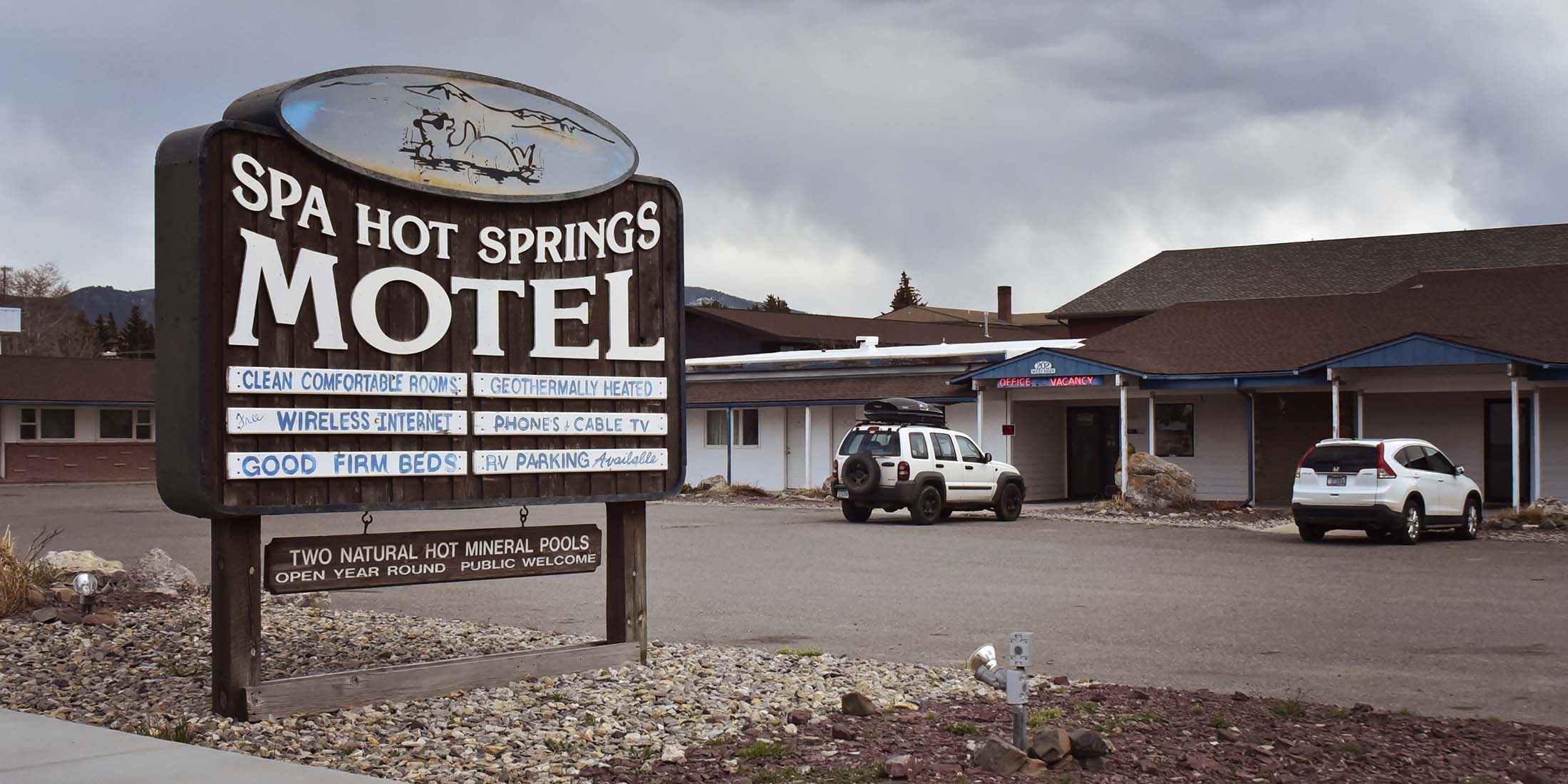 The Spa Hot Springs Motel is located on Highway 89 in White Sulphur Springs, Montana - Meagher County. 