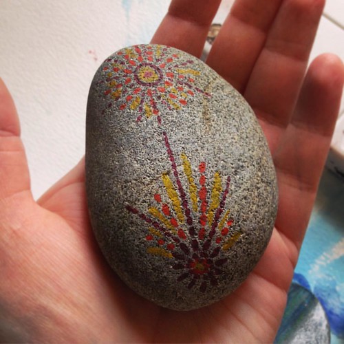 Painted Stones . #art #paintedstones #paintedrocks #watercolour #crafts