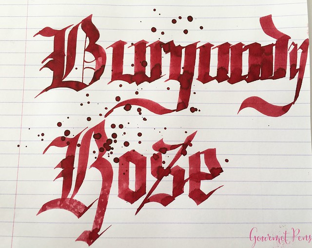 Ink Shot Review Diamine Flowers Burgundy Rose @AppelboomLaren  6