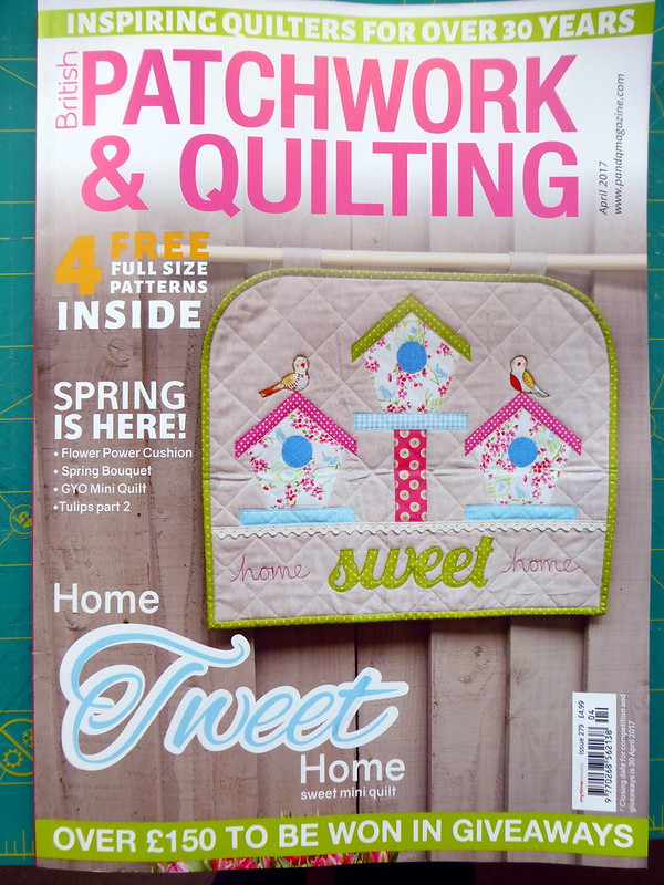 Home Sweet Home Spring Wallhanging (British Patchwork & Quilting magazine April17)