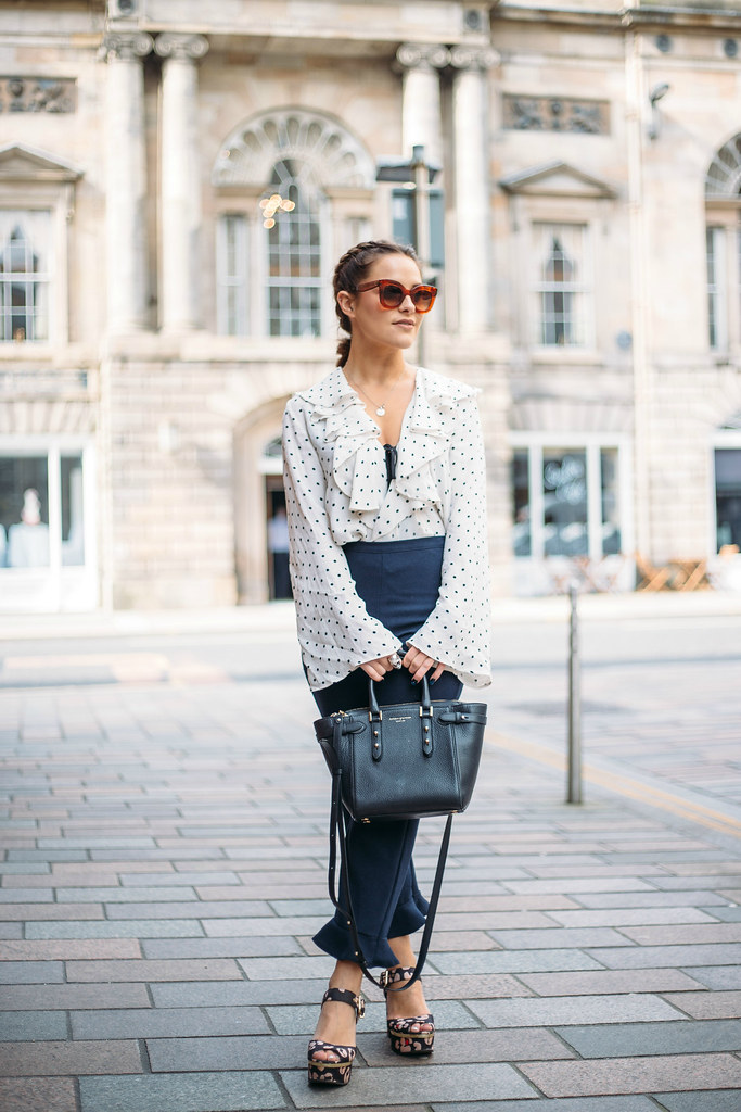 The Little Magpie Topshop polka dot blouse