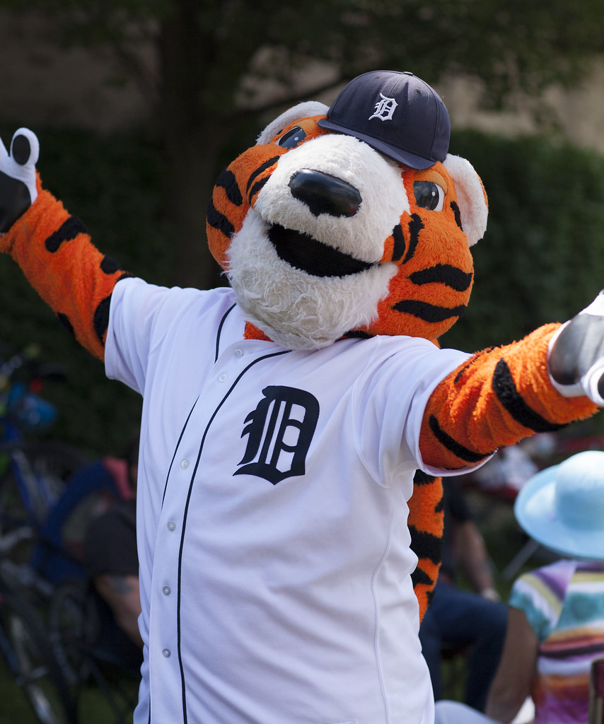 Family Fest 2013 Detroit Tigers Mascot Paws. Scott Calleja Flickr