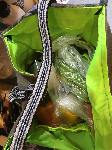 Bag in use; grocery run