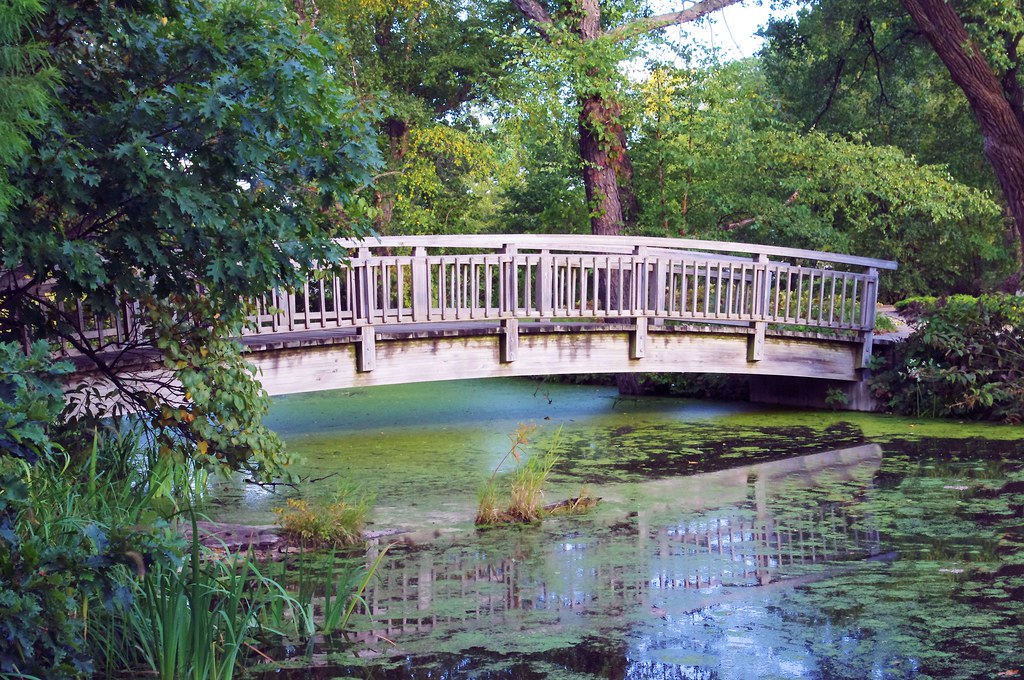 Lussier footbridge, Olbrich Botanical Gardens, Madison, Wisconsin, September 20, 2012 (Pentax K-r)