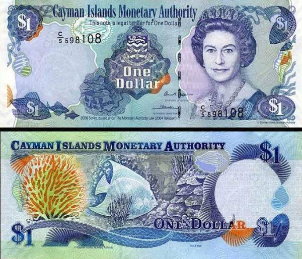 1 Dolár Kajmanie ostrovy 2006, P33b