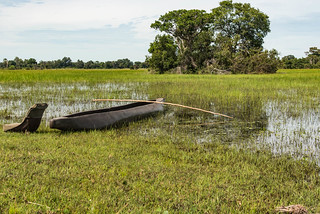 Landgang zum Bush Walk im Okavango Delta