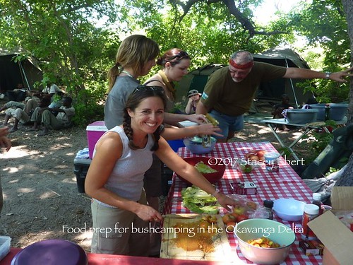 food prep for bushcamping in Okavanga Delta. From Adventures in Camping