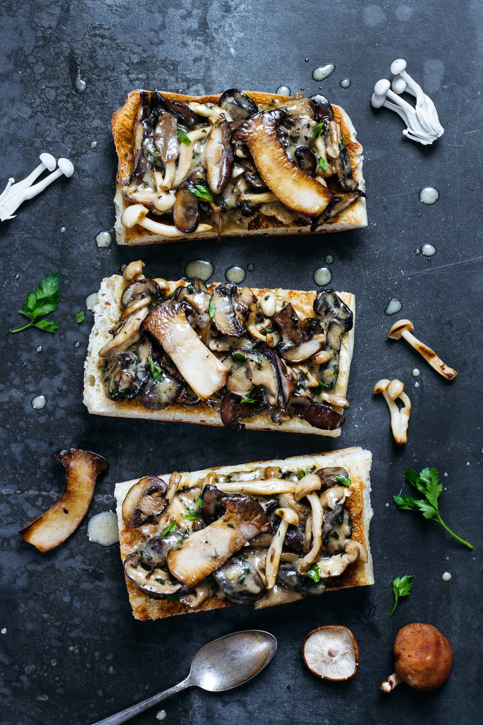 Mushroom Toast with Buttermilk Crème Fraîche