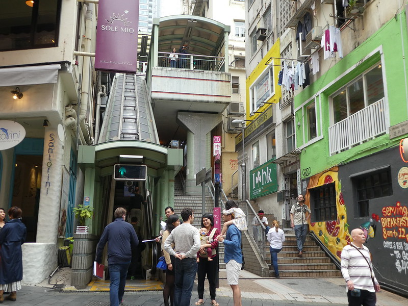 Mid Levels Escalators, Hong Kong 