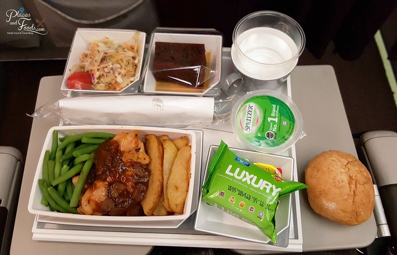 malaysia airlines darwin MH 144 food