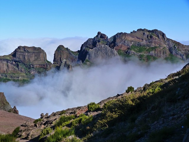 Paisajes del área del Pico do Arieiro en Madeira