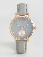 Gold and grey watch