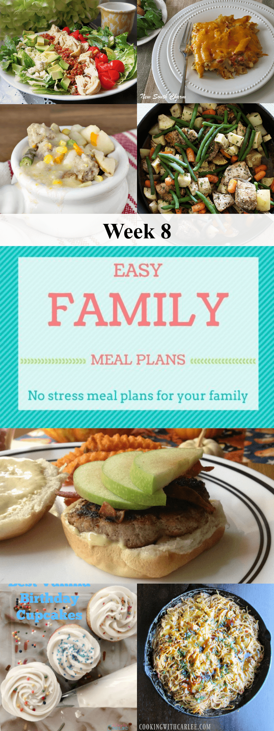 Easy Family Meal Plans Week 8 - Tastefully Eclectic