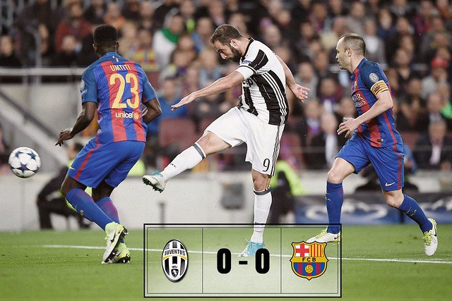 Champions League - Cuartos de Final (Vuelta): Juventus 0 - FC Barcelona 0 (3-0)