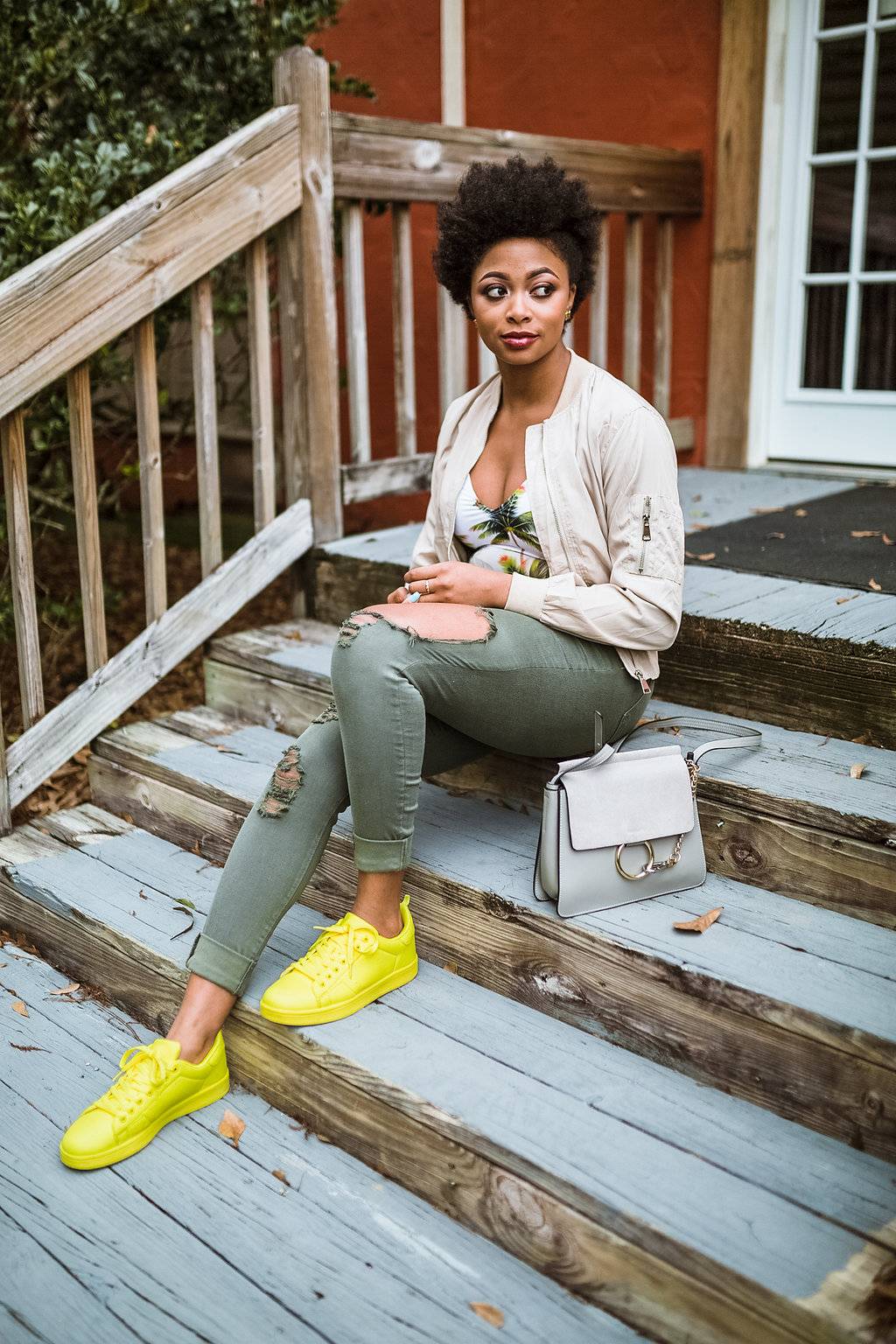 how to style yellow trainers