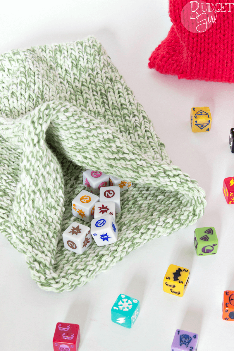 Dice Bag Knitting Pattern Tastefully Eclectic