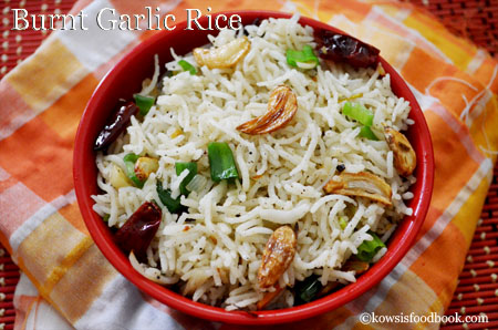 Indo Chinese Burnt Garlic Rice