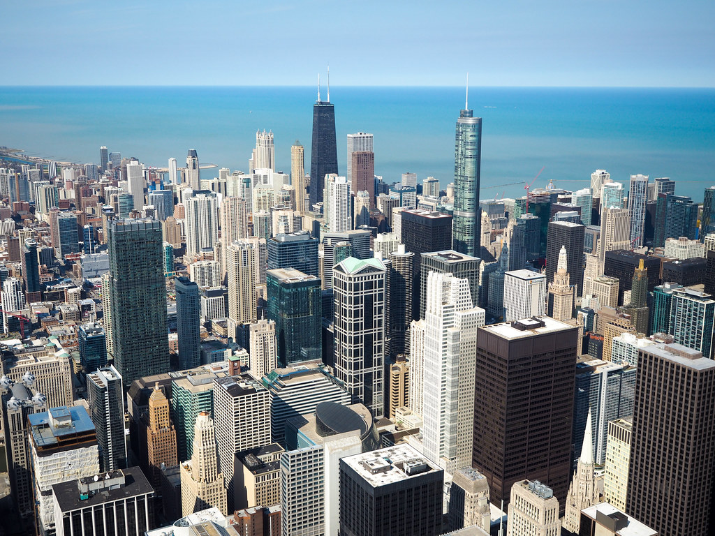 View from the Skydeck in Chicago