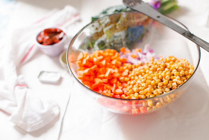 Rice Medley Salad with Roasted Chickpeas | the whinery