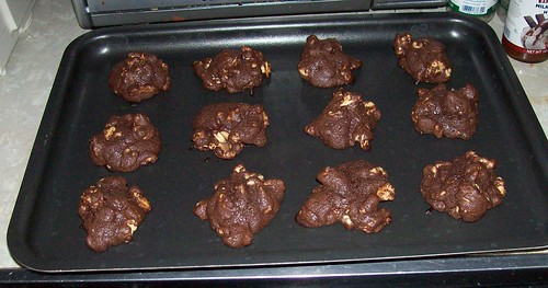 baked cookies on sheet