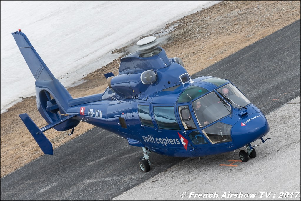 Eurocopter AS-365N-2 Dauphin 2 - HB-XQW , Swift Copters , Fly Courchevel 2017 , Hélico 2017