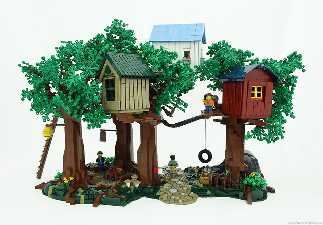 LEGO MOC des cabanes dans les arbres