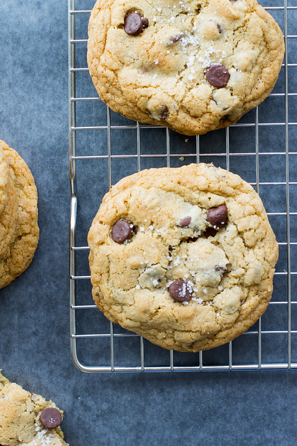 Salted caramel adds a delicious twist to chocolate chip cookies - easy to make, easy to love! 