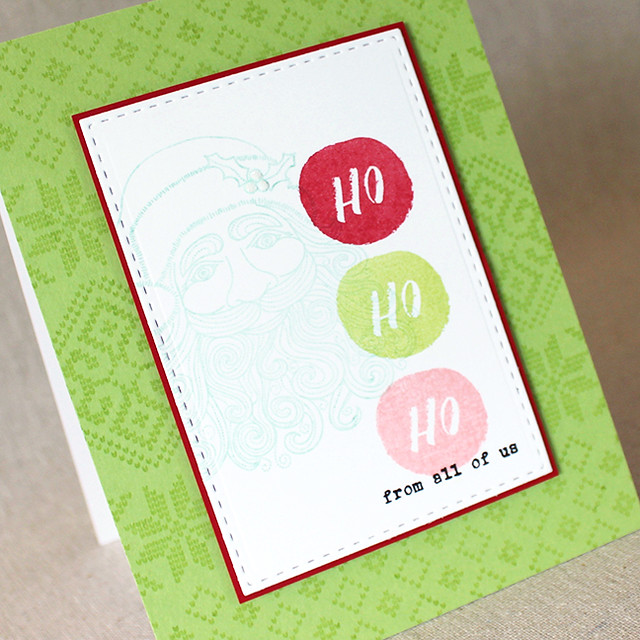 Ho Ho Ho Card Close Up