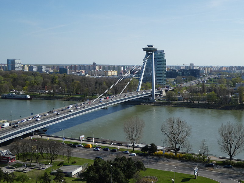 UFO Tower across the River Danube, Bratislava